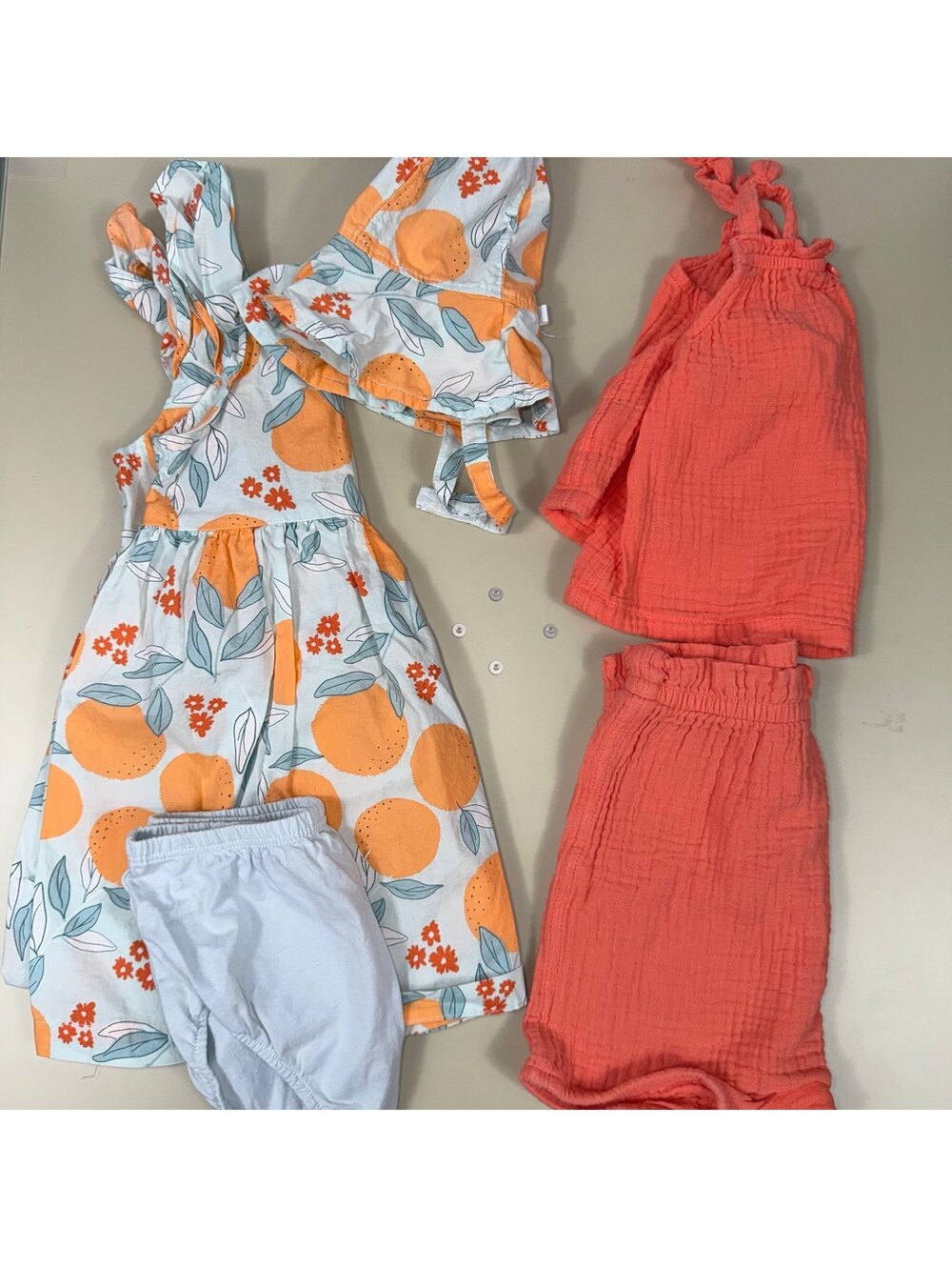 18M Baby Girls Summer Bundle Cat & Jack & Just One You Dresses Outfit Sets